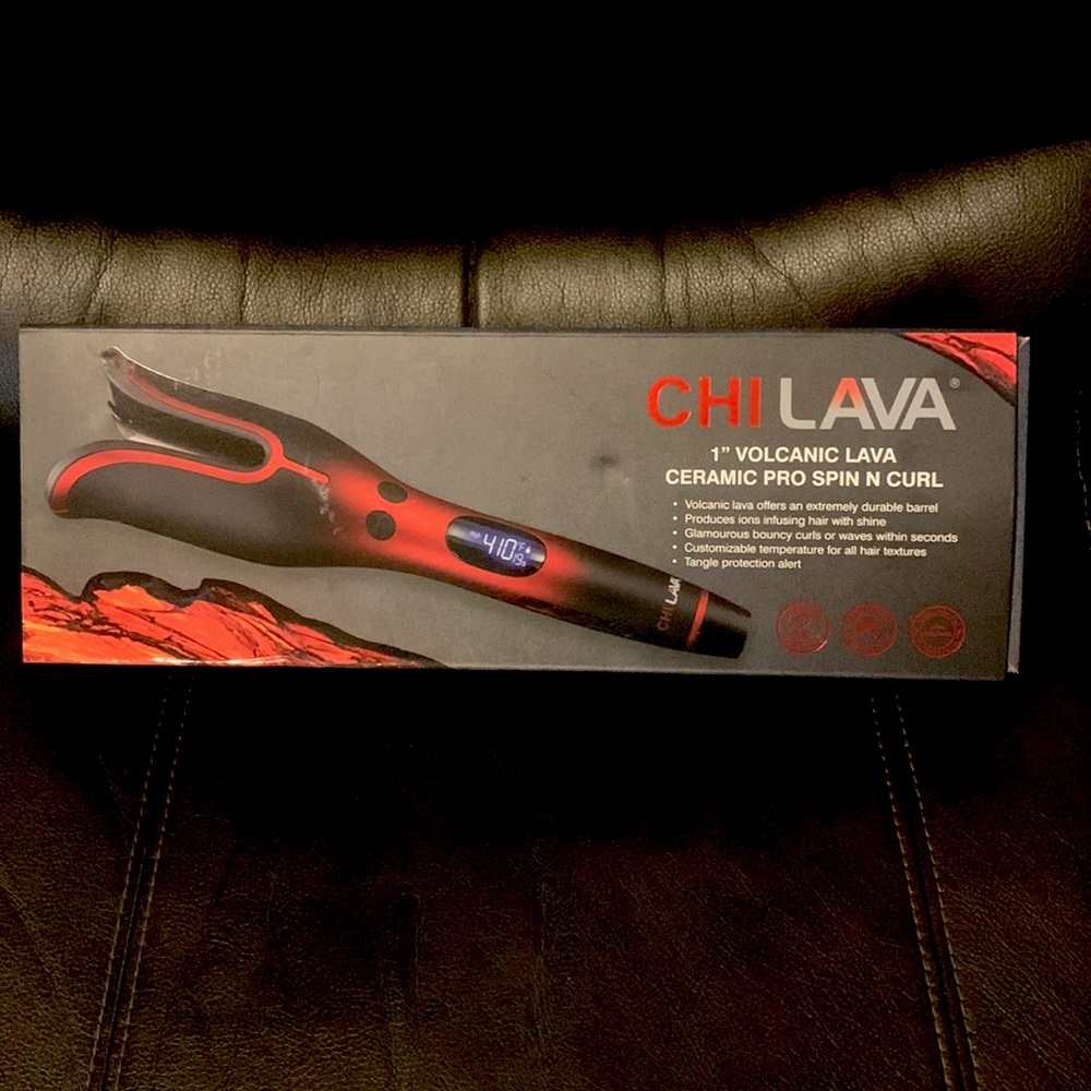 Chi Lava 1” Volcanic Lava Ceramic Professional Spin N Curl